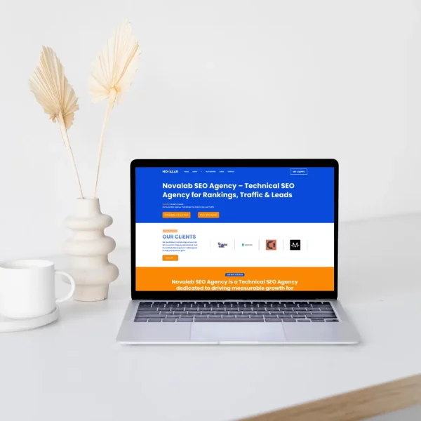 This is an image that present novalab website